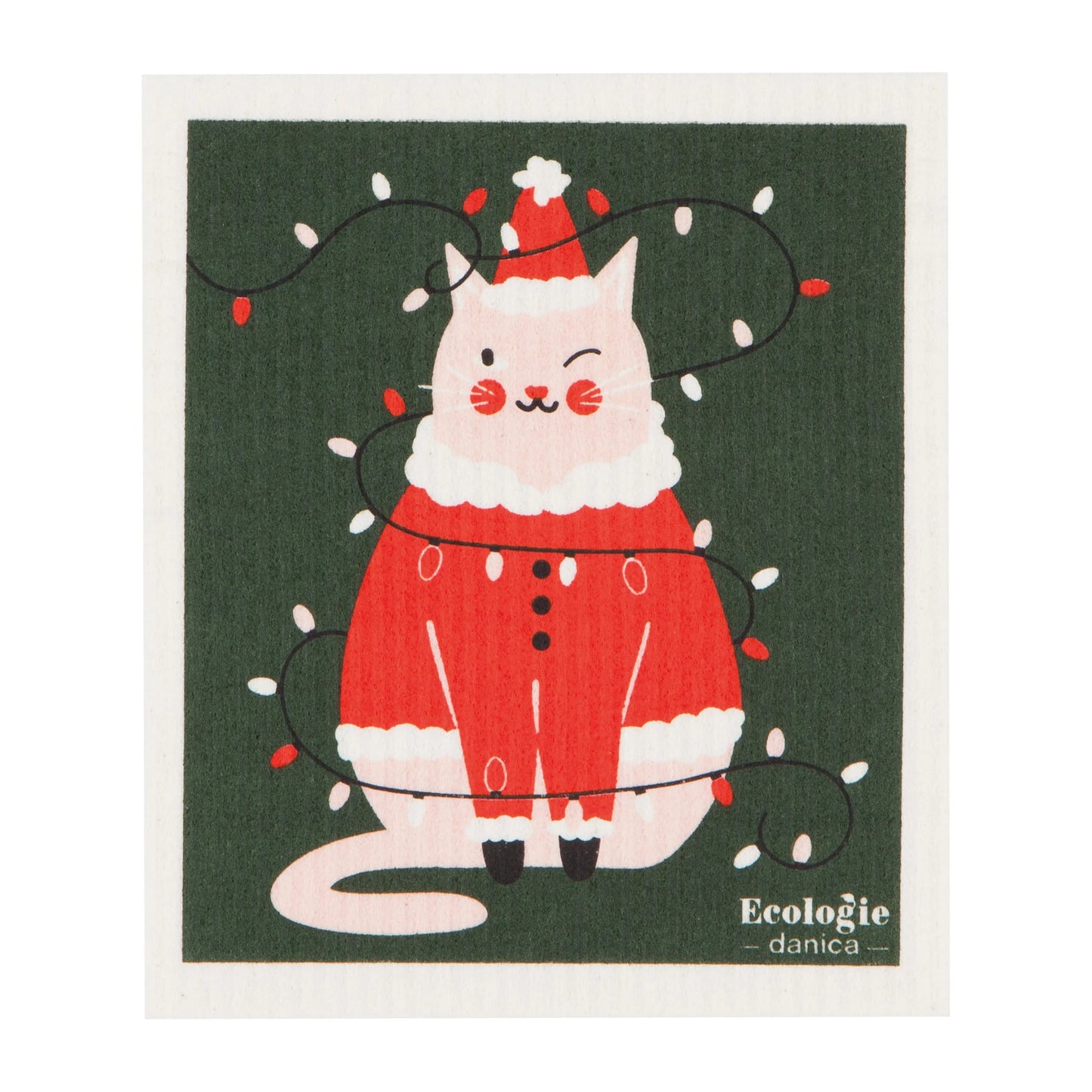 Holiday-Themed Swedish Sponge Dishcloth