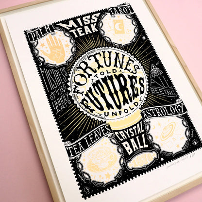 Fortune Teller 13.9" x 19.7" Silkscreen Print
