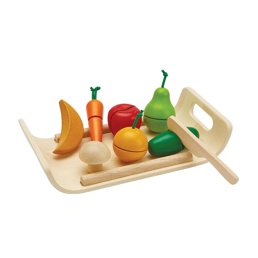 Fruits and Vegetables Kids Sustainable Wood Toy Set