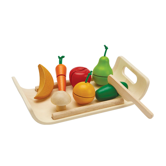 Fruits and Vegetables Kids Sustainable Wood Toy Set
