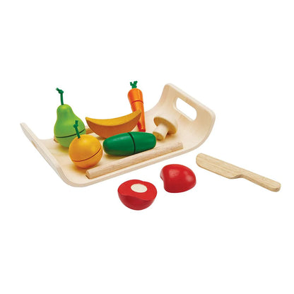 Fruits and Vegetables Kids Sustainable Wood Toy Set