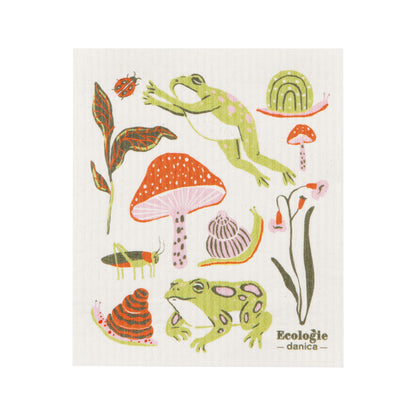 Autumn-Themed Swedish Sponge Dishcloth