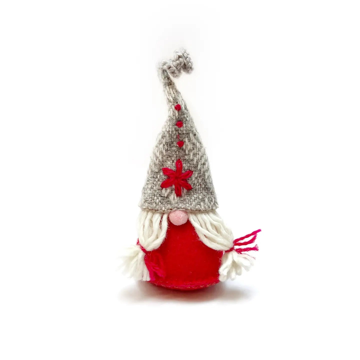 Gnome Felt Wool Holiday Ornament