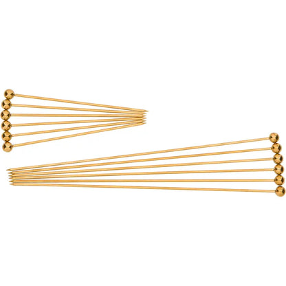 Simple Gold Cocktail Pick