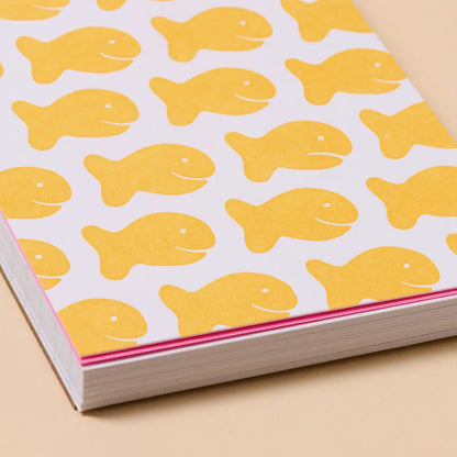 Goldfish Reporter's Spiral Bound Letterpress Notebook