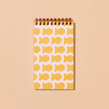 Goldfish Reporter's Spiral Bound Letterpress Notebook