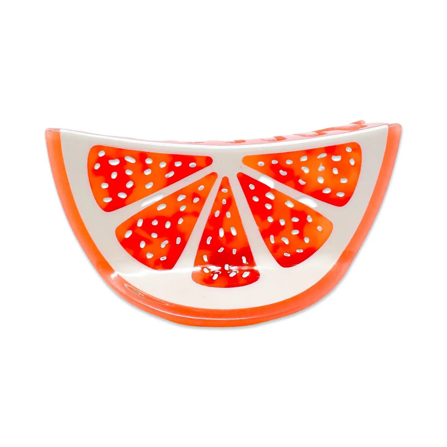 Grapefruit Slice 4" Hair Clip