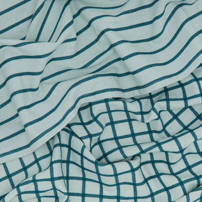 Yarn Dyed Grid & Stripe Dish Towel (Set of 2)
