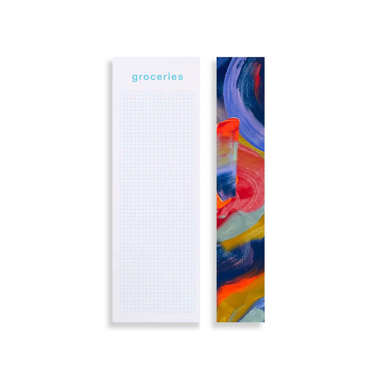 Groceries List Painted Edge Notepad