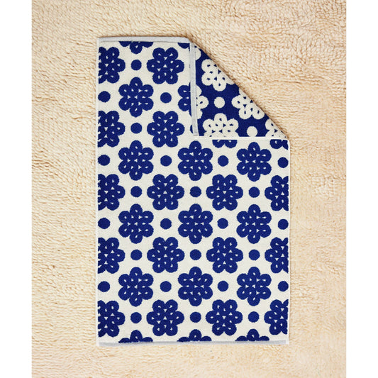 Terrycloth Navy Pattern Hand Towel