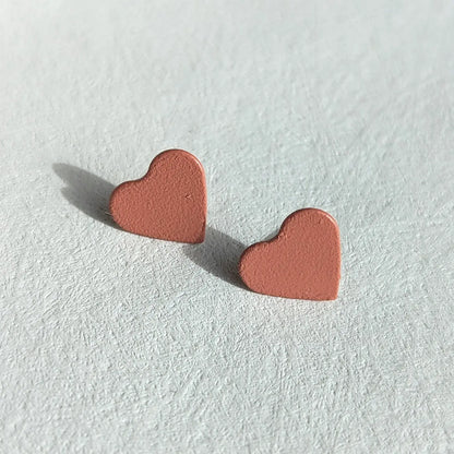 Tiny Heart Stud Post Earrings