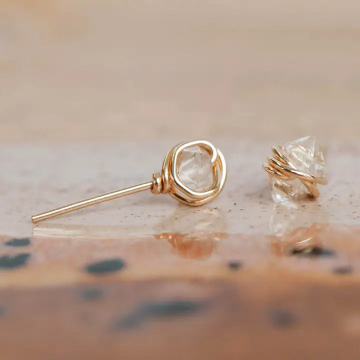 Herkimer Diamond Stud Earrings