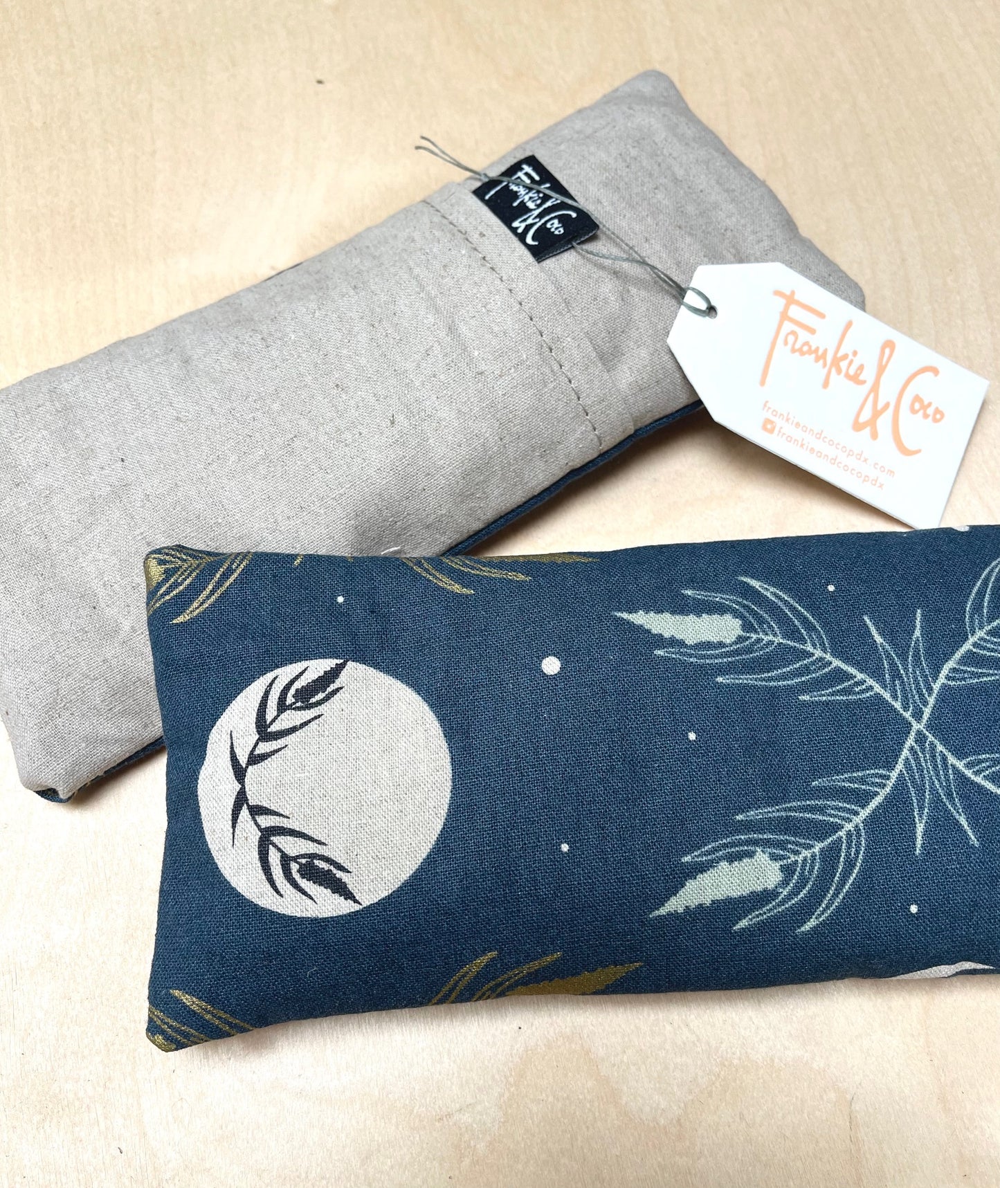 Hot or Cold Linen & Cotton Lavender Flax Eye Pillow