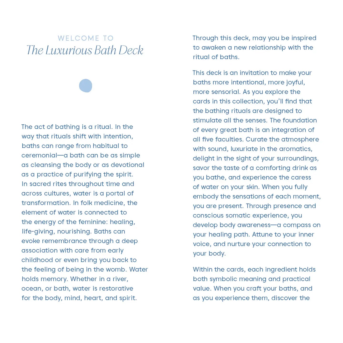 Luxurious Bath Deck: 50 Cards for Relaxing & Rejuvenating Bathing Rituals