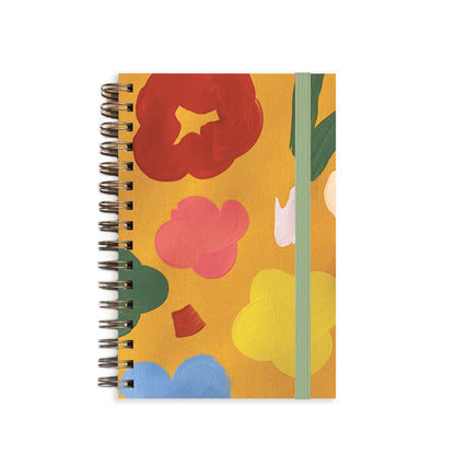 Marigold Painted Cover 4" x 6" Notebook (Ruled Pages)