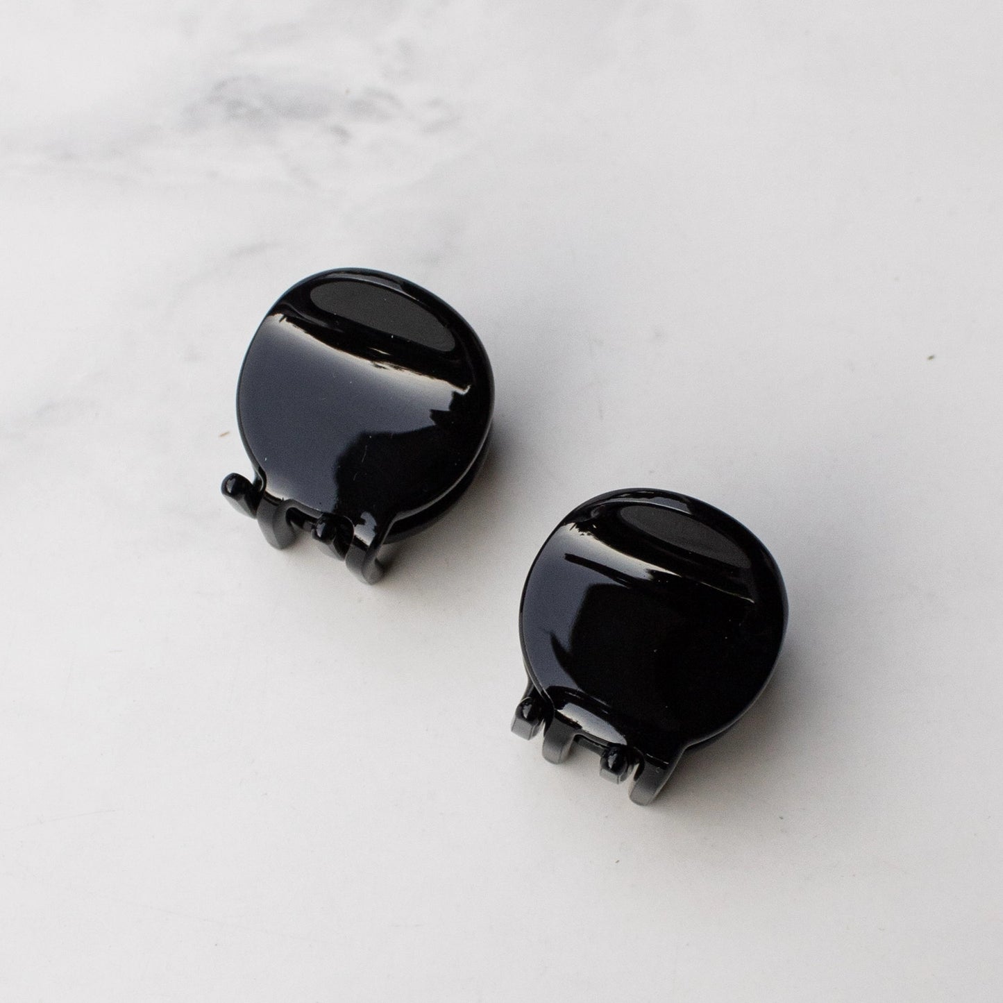 Eco 1" Round Mini Hair Clips (Set of 2)