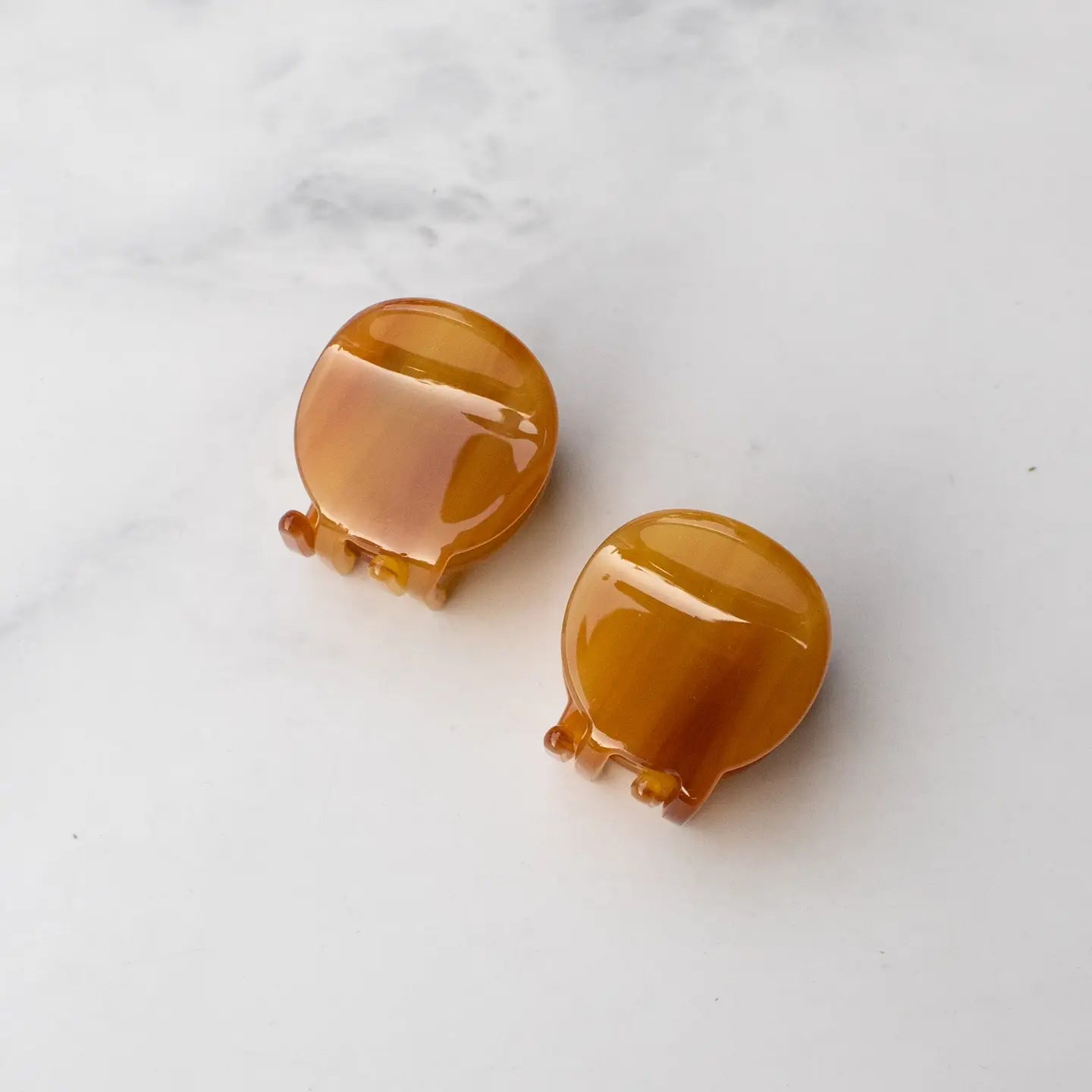 Eco 1" Round Mini Hair Clips (Set of 2)