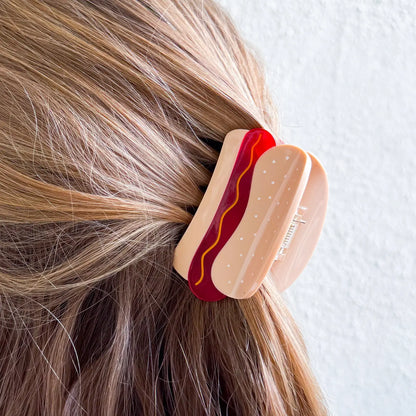 Midi Hot Dog 2.75" Hair Clip