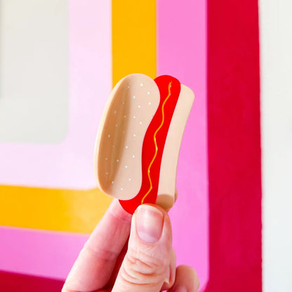 Midi Hot Dog 2.75" Hair Clip