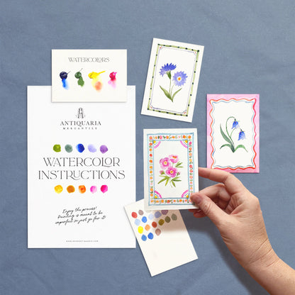 Flowers Mini Watercolor Painting Kit