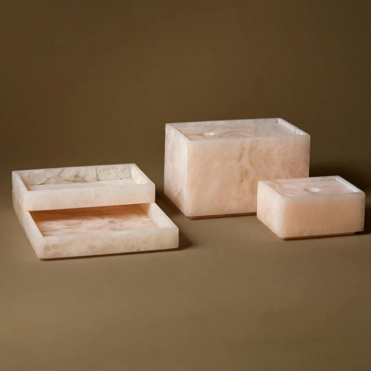 Mist Marbled Resin 8" x 6" Tray