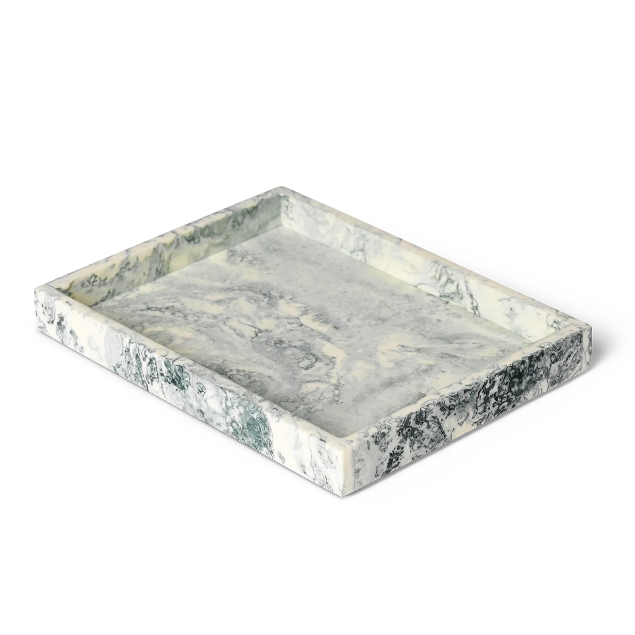 Mist Marbled Resin 8" x 6" Tray
