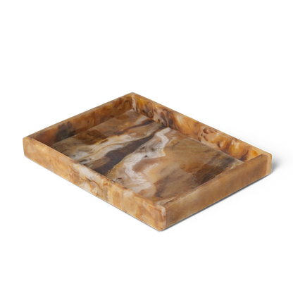 Mist Marbled Resin 8" x 6" Tray