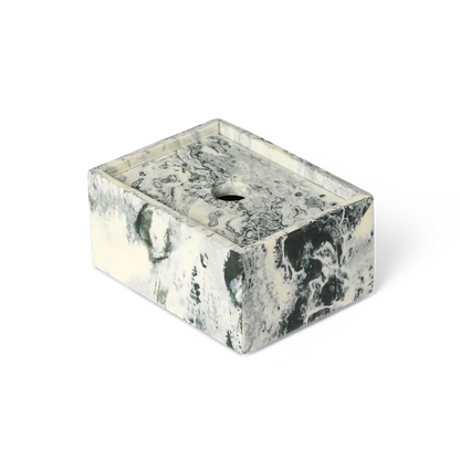 Mist Marbled Resin 4" Storage Box