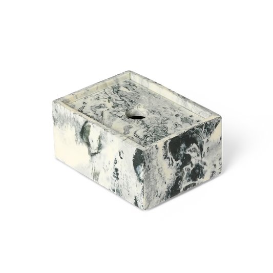 Mist Marbled Resin 4" Storage Box