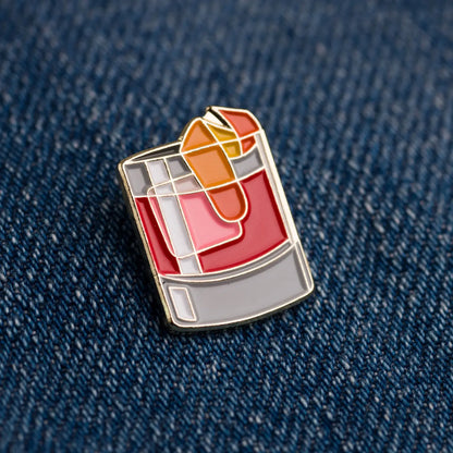 Negroni Cocktail Enamel Pin