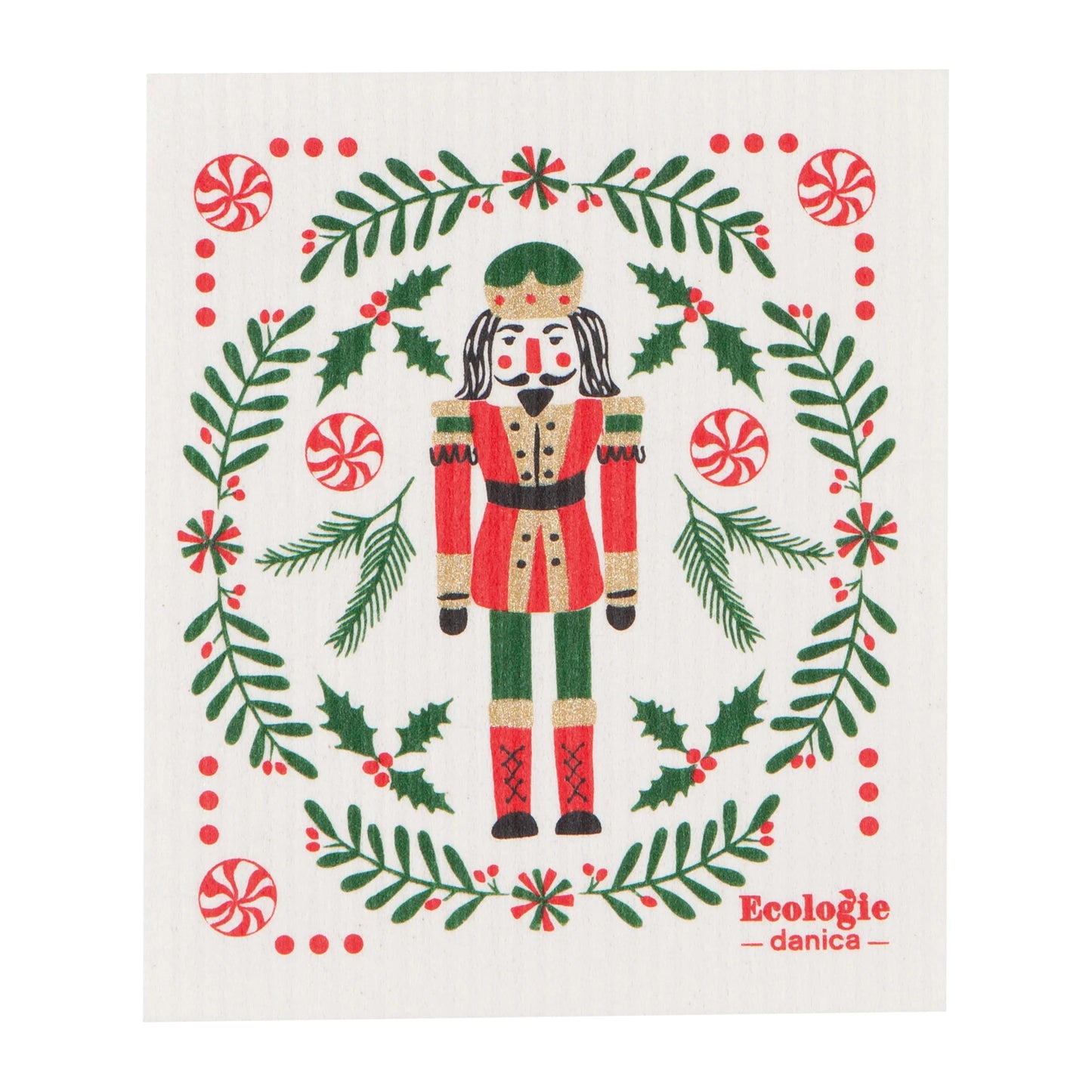 Holiday-Themed Swedish Sponge Dishcloth