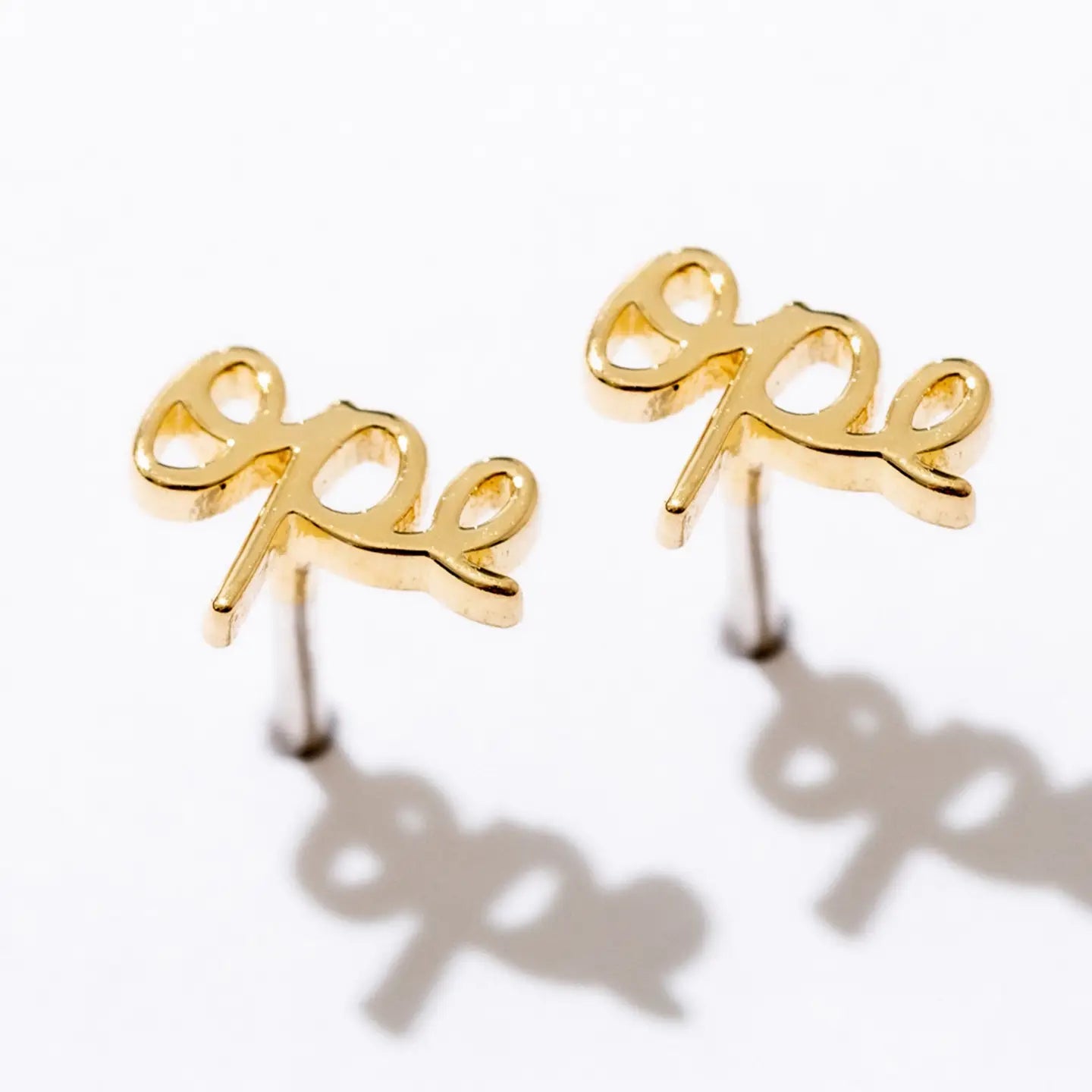 Ope 14k Gold Plated Stud Earrings