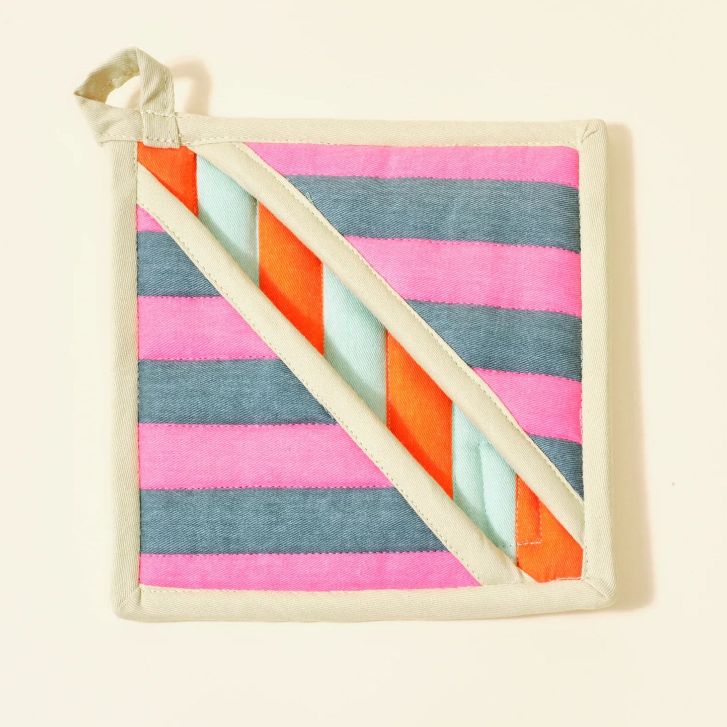 House Stripe Pocket Pot Holder