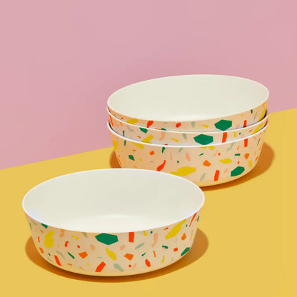 Reusable Bamboo Party 6" Pasta Bowls (Set of 4)