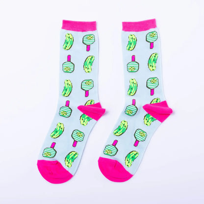 Pickleball Adult Cotton Crew Socks