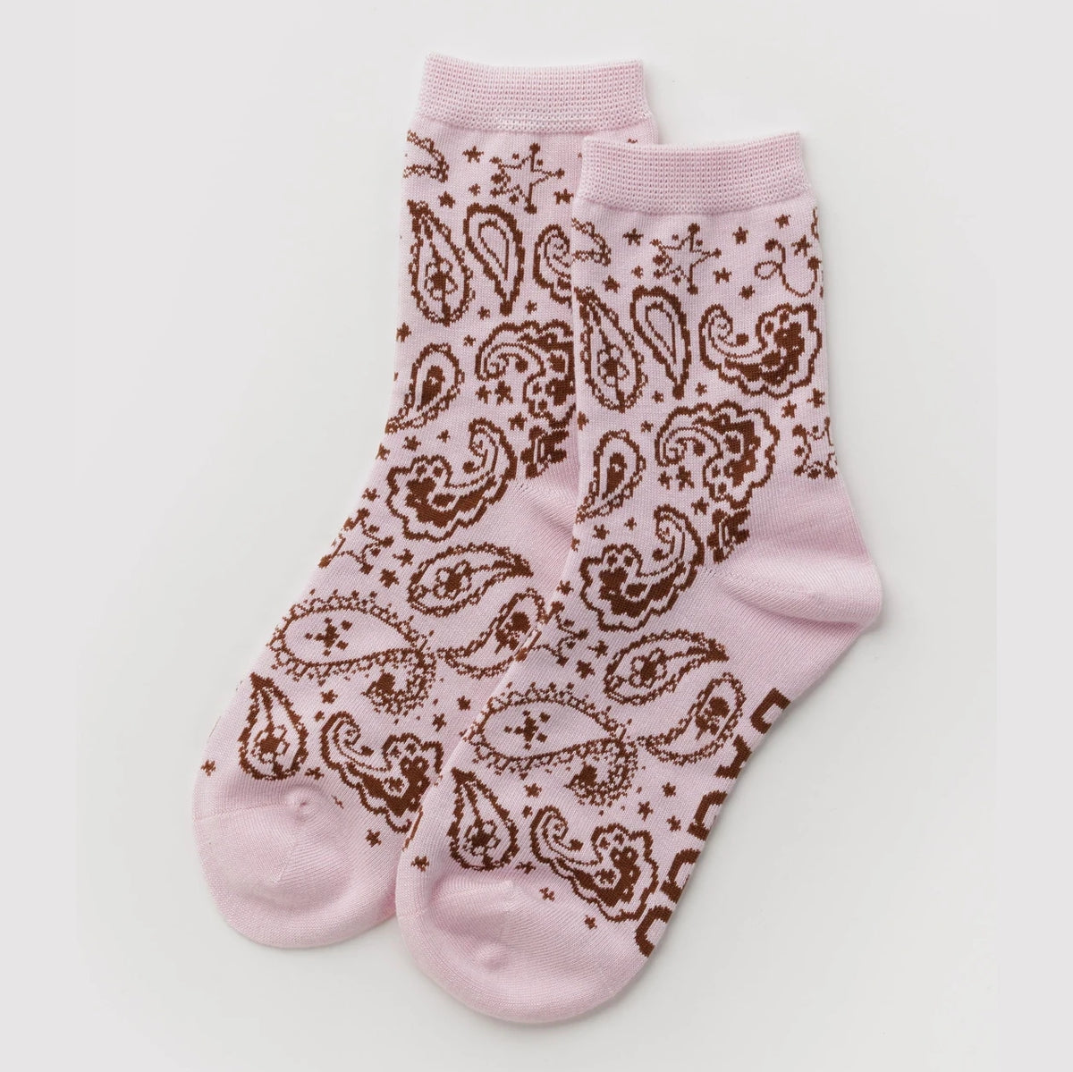Bamboo Woven Crew Socks
