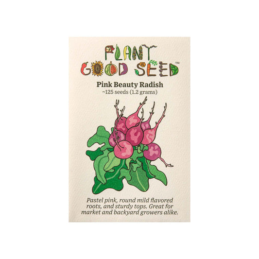 Organic Pink Beauty Radish Seed Packet