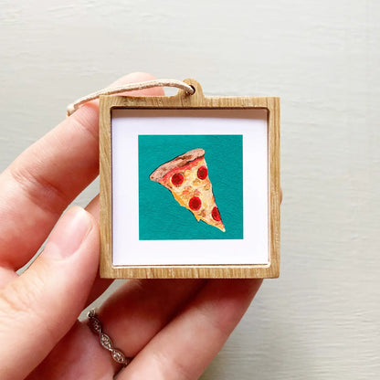 Pizza Mini 1" Framed Art Print