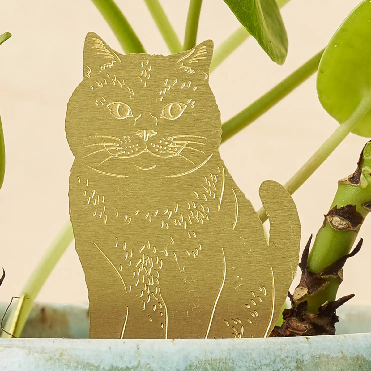 Brass Plant Animal House Plant Charm