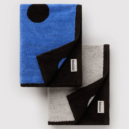 Reversible Terrycloth Hand Towels (Set of 2)