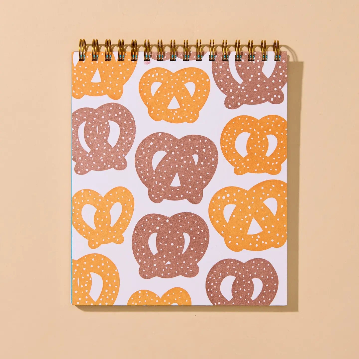 Pretzel Letterpress Spiral Bound Doodle Book