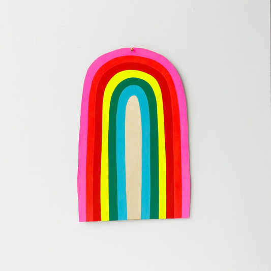 Rainbow Arc Hand Painted Wall Charm