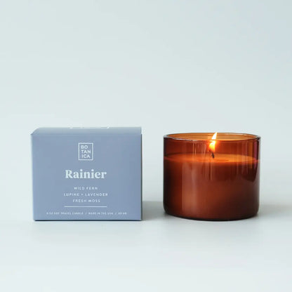 Rainier Fern, Lavender, & Moss Soy Wax Glass Candle