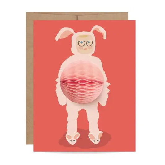 Christmas Story Bunny Suit Pop-Up Holiday Card