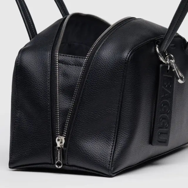 Medium Recycled Leather Bowler Bag