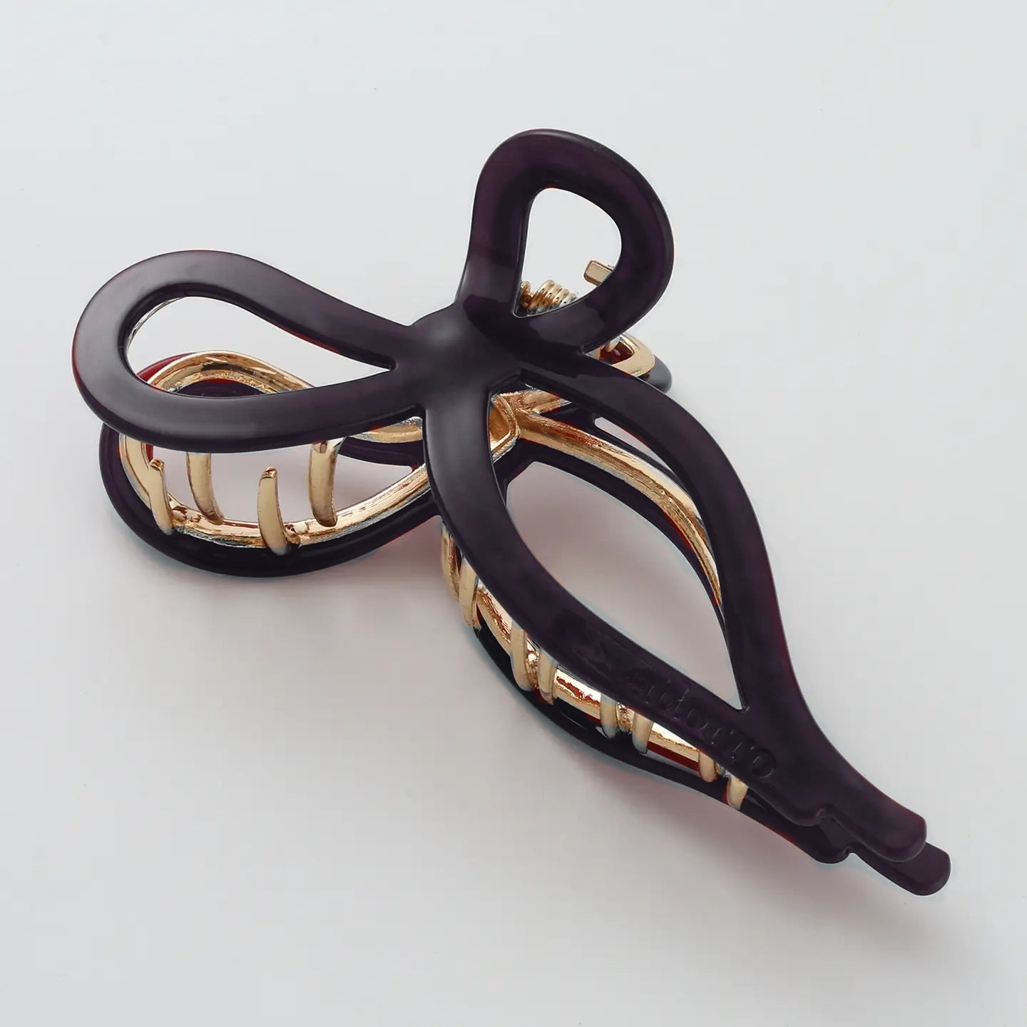 Neutral Bow 4.5" Metal Hair Clip