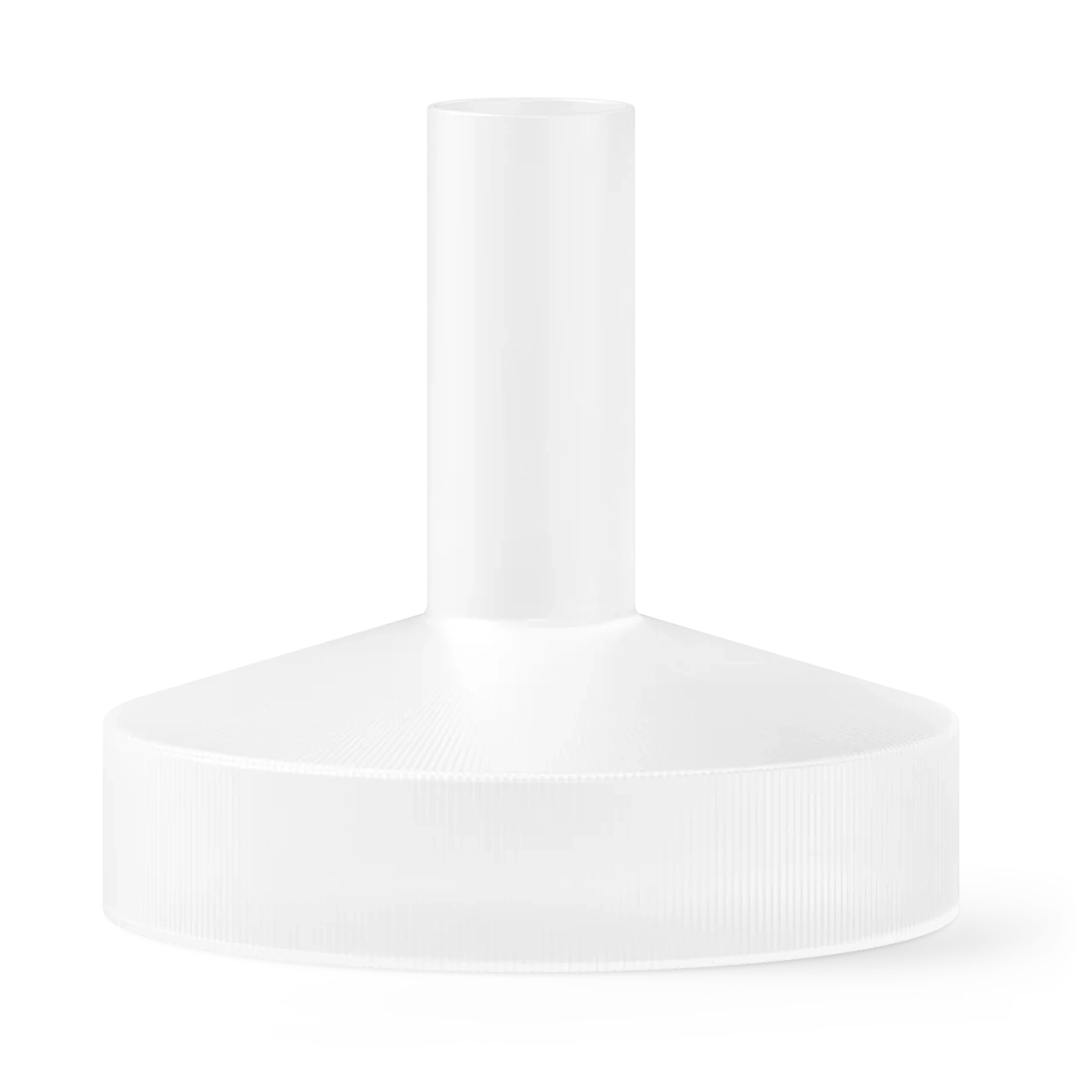 Frosted Ripple Glass Wide Wine Carafe