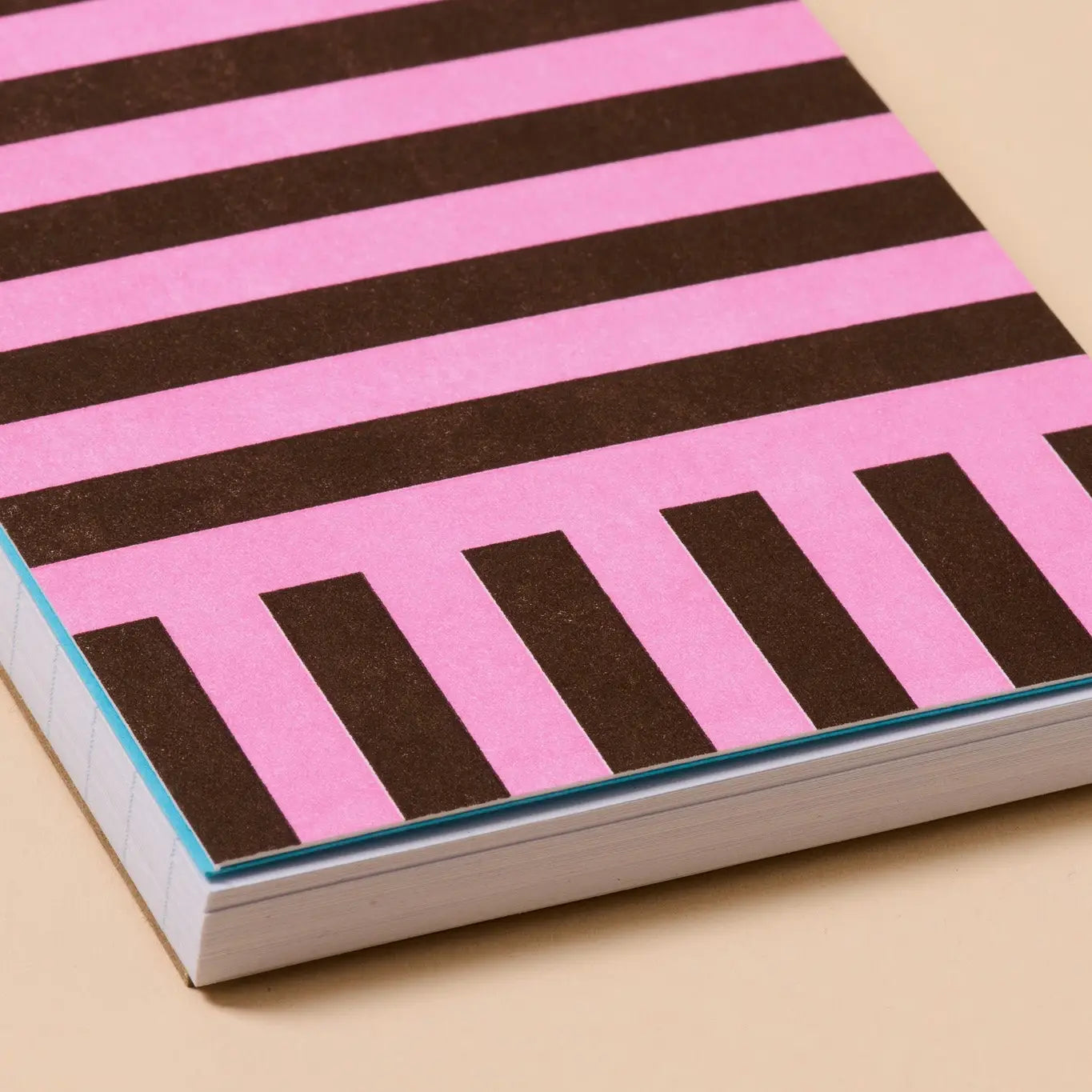 Riviera Stripe Reporter's Spiral Bound Letterpress Notebook