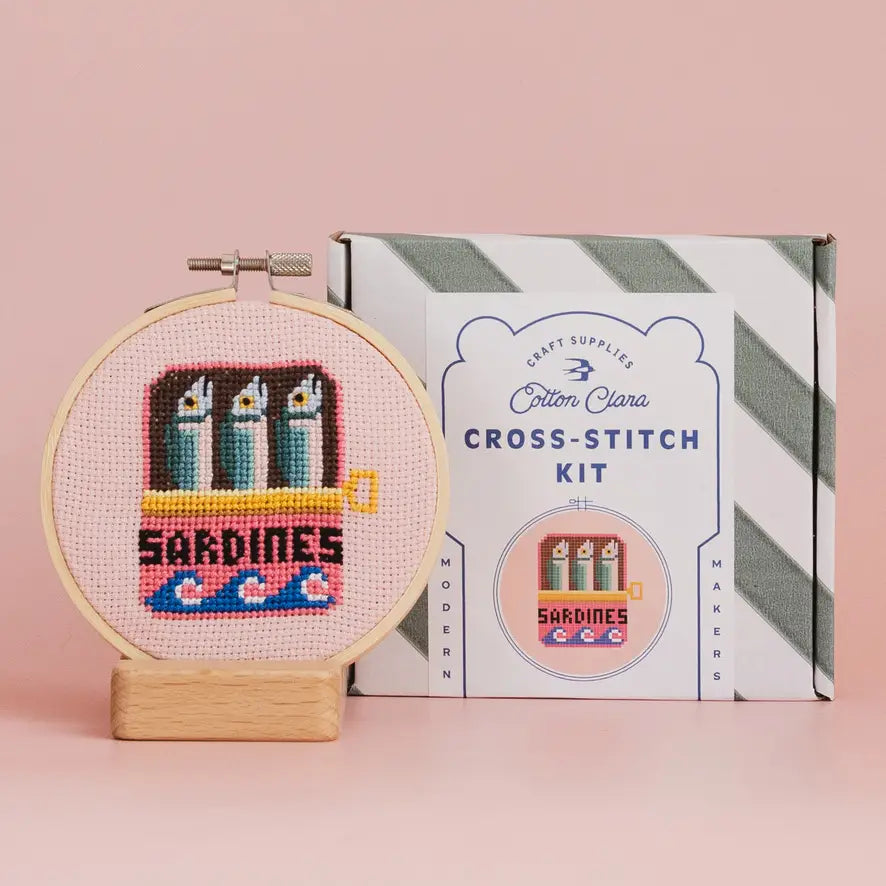 Sardines 4" Cross Stitch Kit