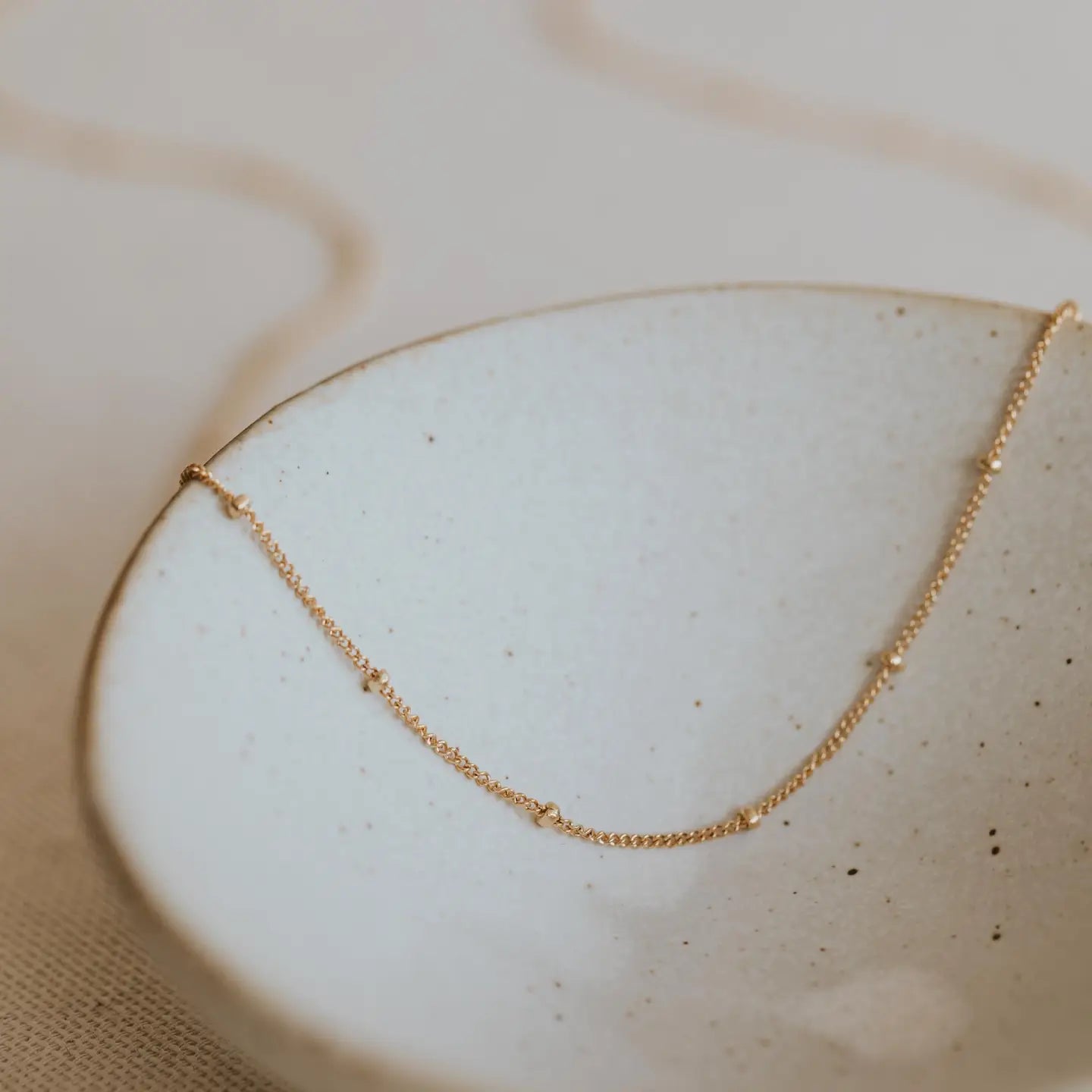 Satellite 14k Gold Fill Chain 16" Layering Necklace